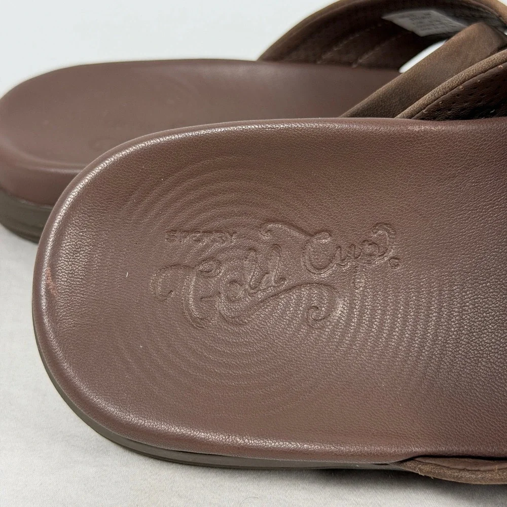 Sperry Gold‎ Cup Size 9M Regatta X Strap Leather Sandals STS19037
